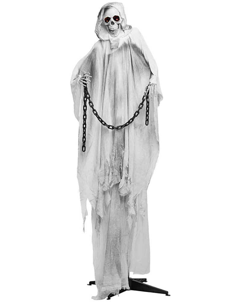 Chained Ghost Standing Animated Decoration 1.9m
