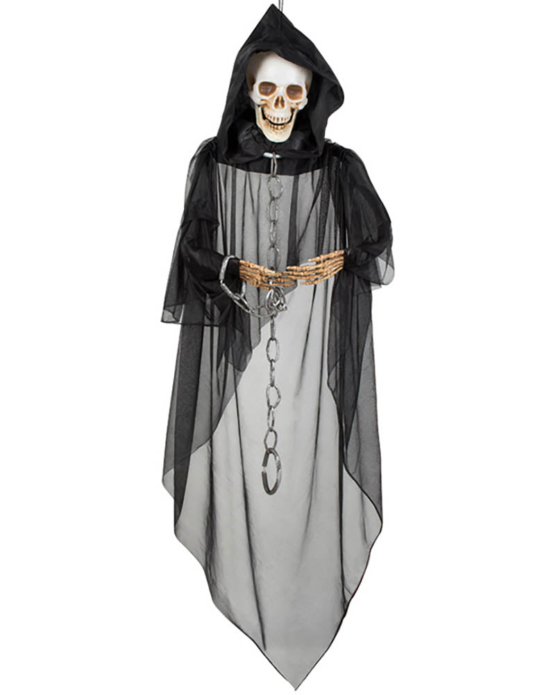 Chained Skull Ghost Hanging Halloween Decoration 1.5m
