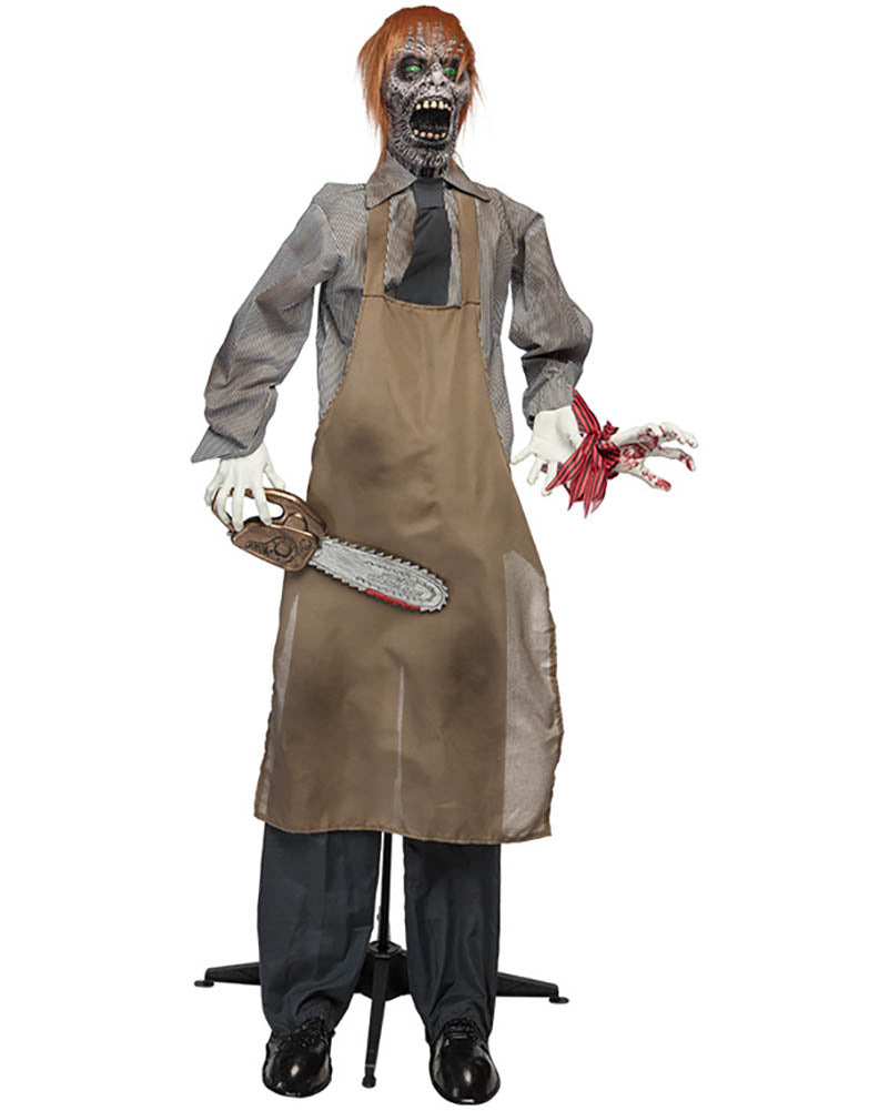 Chainsaw Charlie Standing Animated Halloween Decoration 1.65m