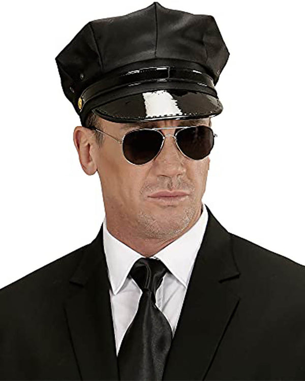 Black Chauffeur Hat