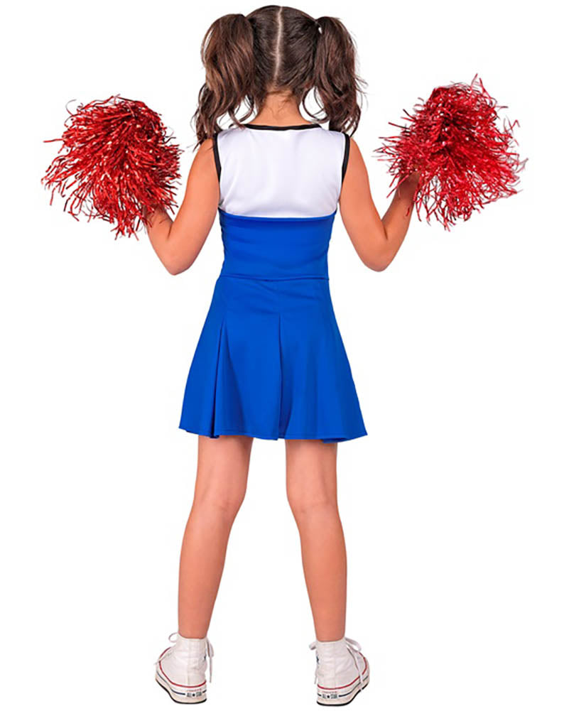 Cheerleader Blue Girls Costume