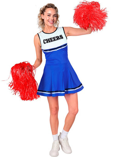 Cheerleader Blue Womens Costume