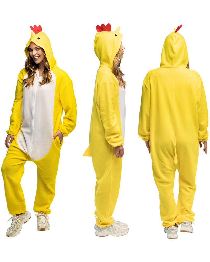Chicken Jumpsuit Adult Costume