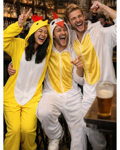 Chicken Jumpsuit Adult Costume