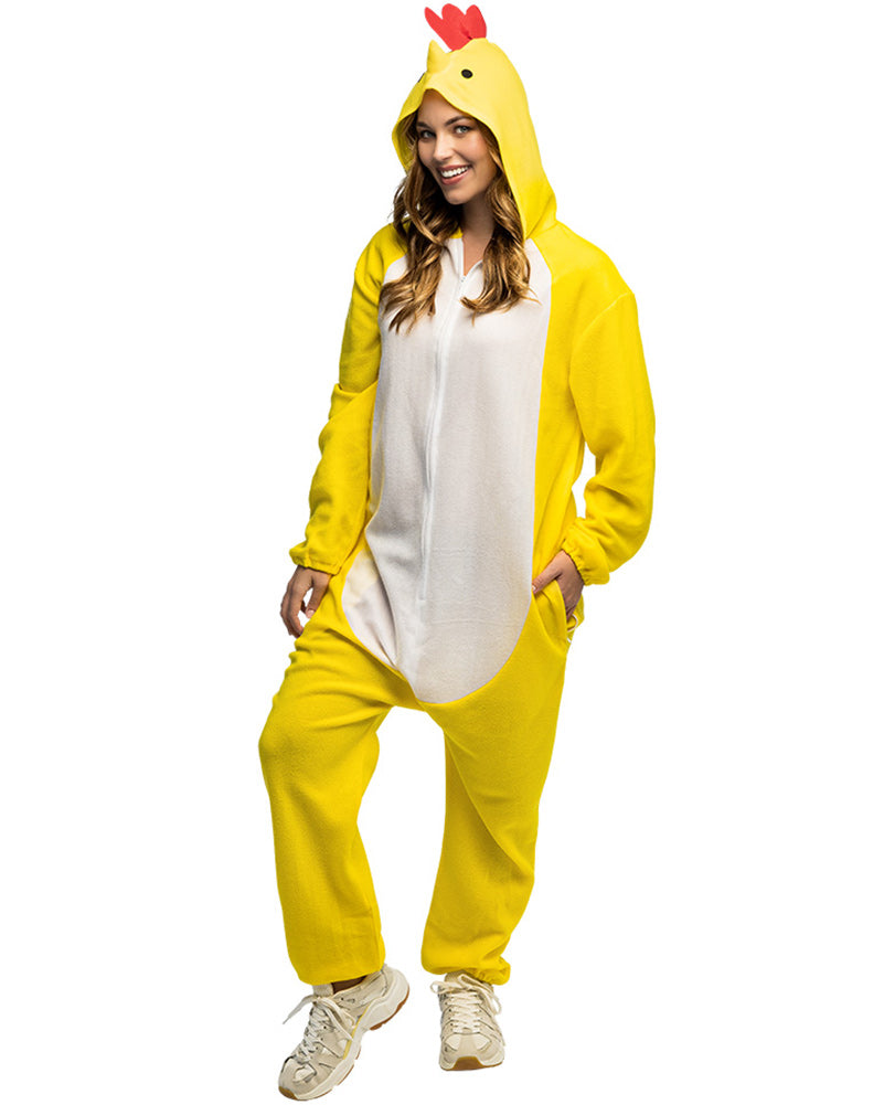 Chicken Jumpsuit Adult Plus Size Costume
