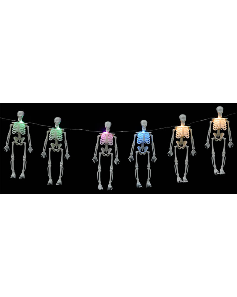 Chill and Thrill Skeleton Light Strand 2m For Halloween