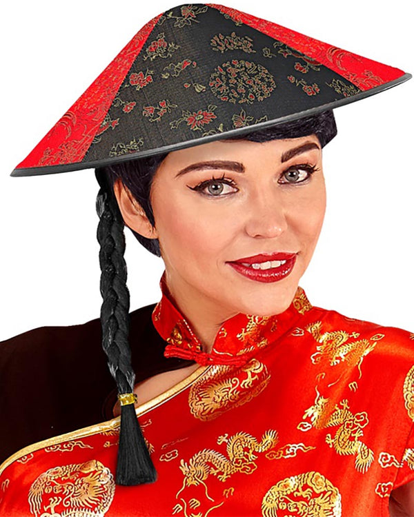 Chinese Hat with Plait