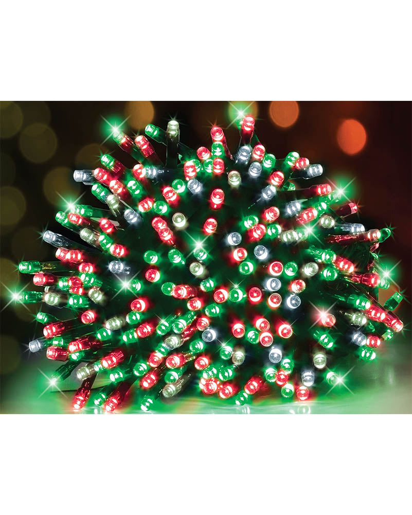 Christmas Coloured 500 Piece USB Solar Fairy Lights