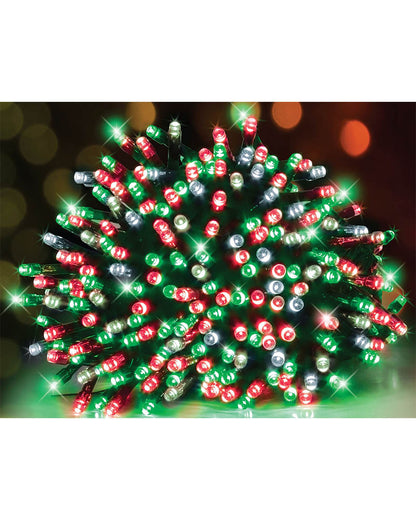 Christmas Coloured 500 Piece USB Solar Fairy Lights