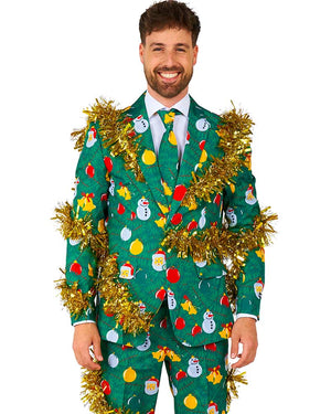 Christmas Deco Green Mens Suitmeister