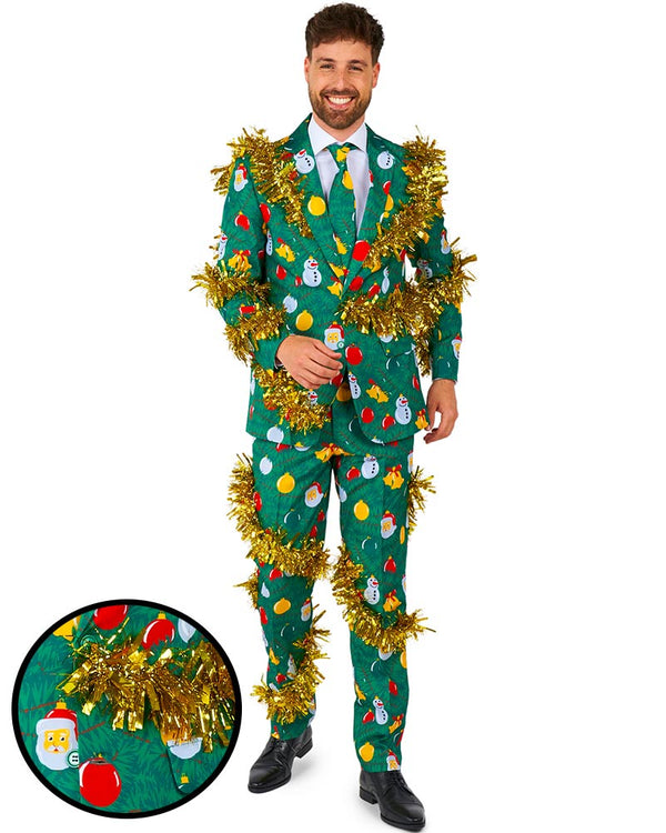Christmas Deco Green Mens Suitmeister