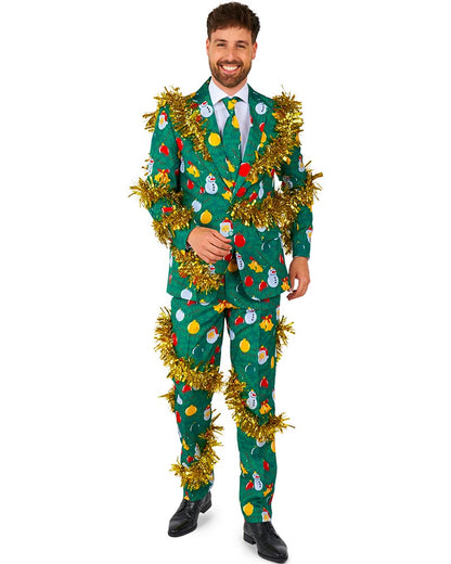 Christmas Deco Green Mens Suitmeister