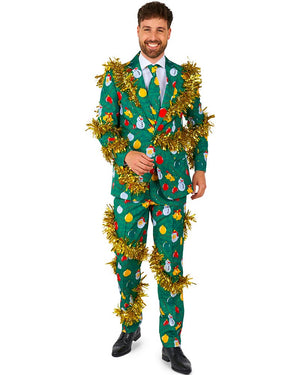 Christmas Deco Green Mens Suitmeister