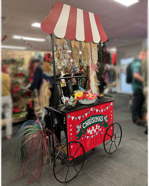 Floral Market Garden Stall Christmas Decoration 2.3m