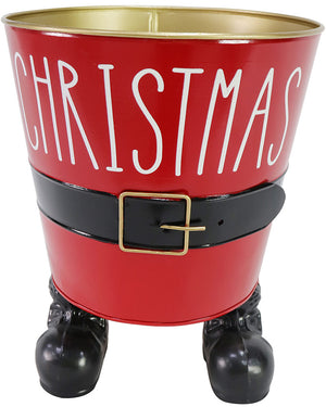 Christmas Footed Bucket
