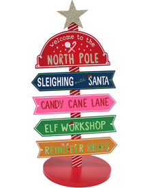 Christmas Rainbow Table Sign 34cm