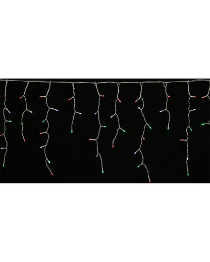 Christmas Coloured Icicle Lights 400 Piece LED Solar Lights