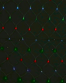 Christmas Coloured 150 Piece Solar LED Net Lights