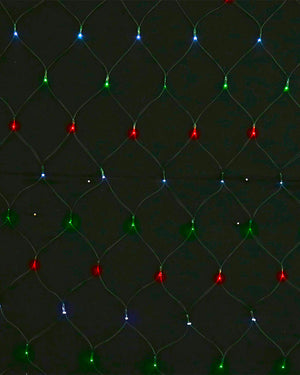 Christmas Coloured 150 Piece Solar LED Net Lights
