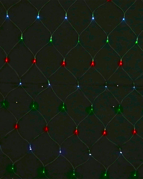 Christmas Coloured 150 Piece Solar LED Net Lights