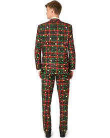 Christmas Tartan Tidings Mens Premium Opposuit