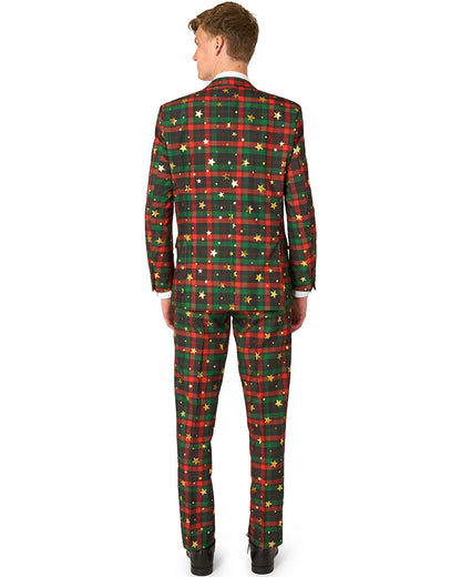 Christmas Tartan Tidings Mens Premium Opposuit