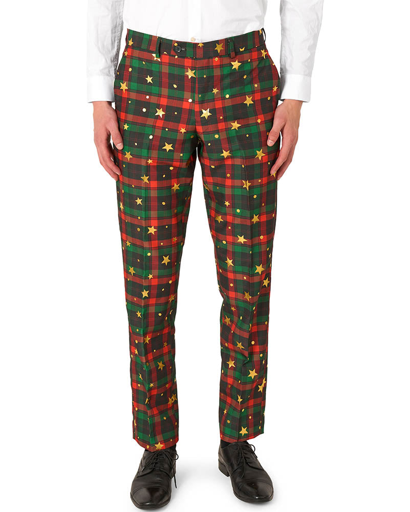 Christmas Tartan Tidings Mens Premium Opposuit