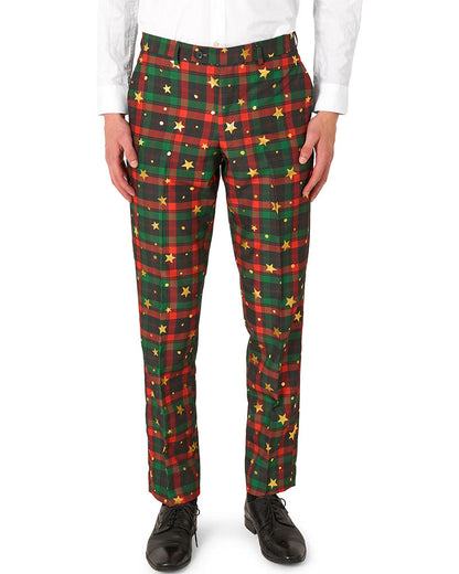 Christmas Tartan Tidings Mens Premium Opposuit