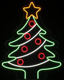Christmas Tree Lawn Sign Neon Christmas Light 93cm