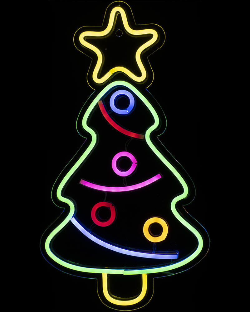 Christmas Tree With Flashing Star Neonflex LED Christmas Light 40cm