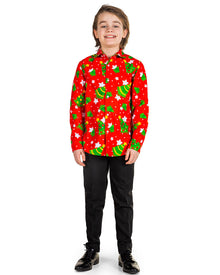 Christmas Trees Stars Boys Suitmeister Shirt