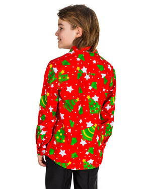 Christmas Trees Stars Boys Suitmeister Shirt