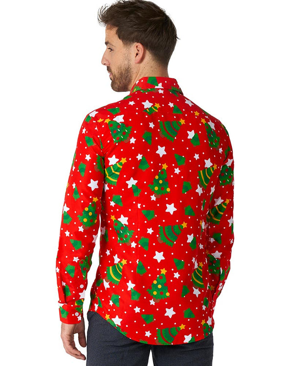 Christmas Trees Stars Mens Suitmeister Shirt