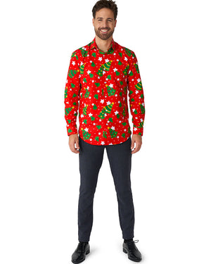 Christmas Trees Stars Mens Suitmeister Shirt