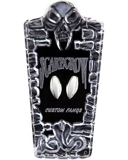 Chrome Glam Metallic Deluxe Vampire Fangs