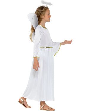 Classic Gold Angel Kids Christmas Costume