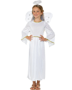 Classic Gold Angel Kids Christmas Costume