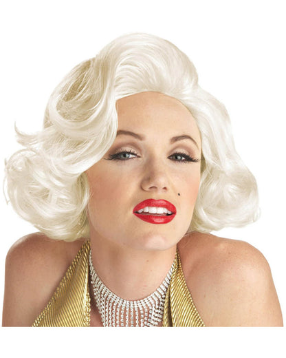 Classic Marilyn Monroe Short Platinum Blonde Wig