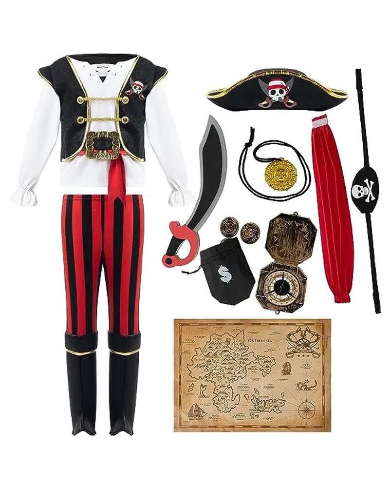 Classic Pirate Complete Boys Book Week Costume