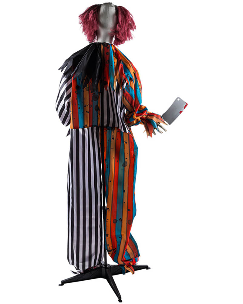 Clown Butcher Standing Animated Decoration 1.75m