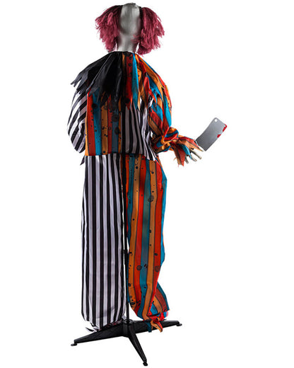 Clown Butcher Standing Animated Decoration 1.75m