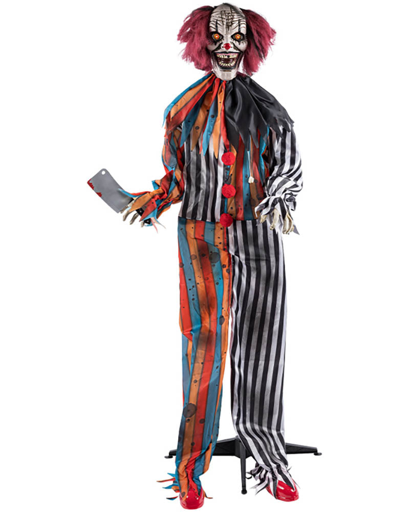 Clown Butcher Standing Animated Decoration 1.75m