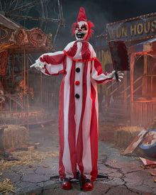 Clown Chuckles Standing Animated Halloween Decoration 1.7m