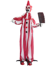 Clown Chuckles Standing Animated Halloween Decoration 1.7m