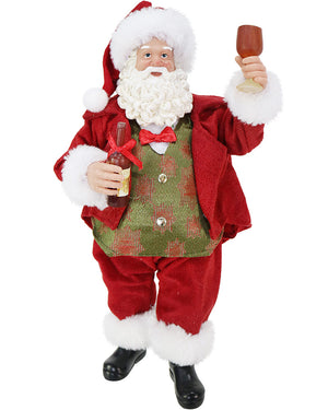 Christmas Collectible Wine N Chill Santa 27cm