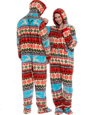 Christmas Colored Pattern Adults Onesie