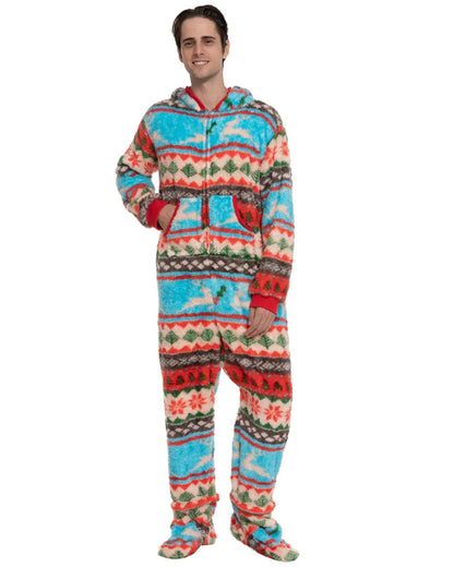 Christmas Colored Pattern Adults Onesie