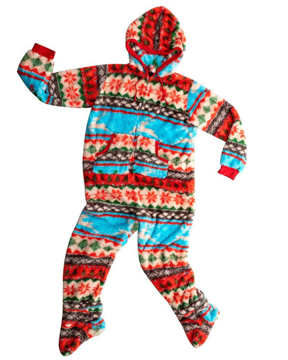 Christmas Colored Pattern Adults Onesie