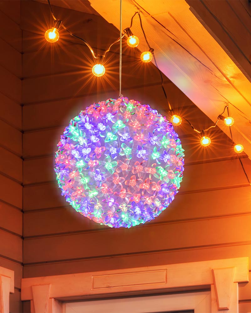 Colour Change LED Petal Ball 20cm