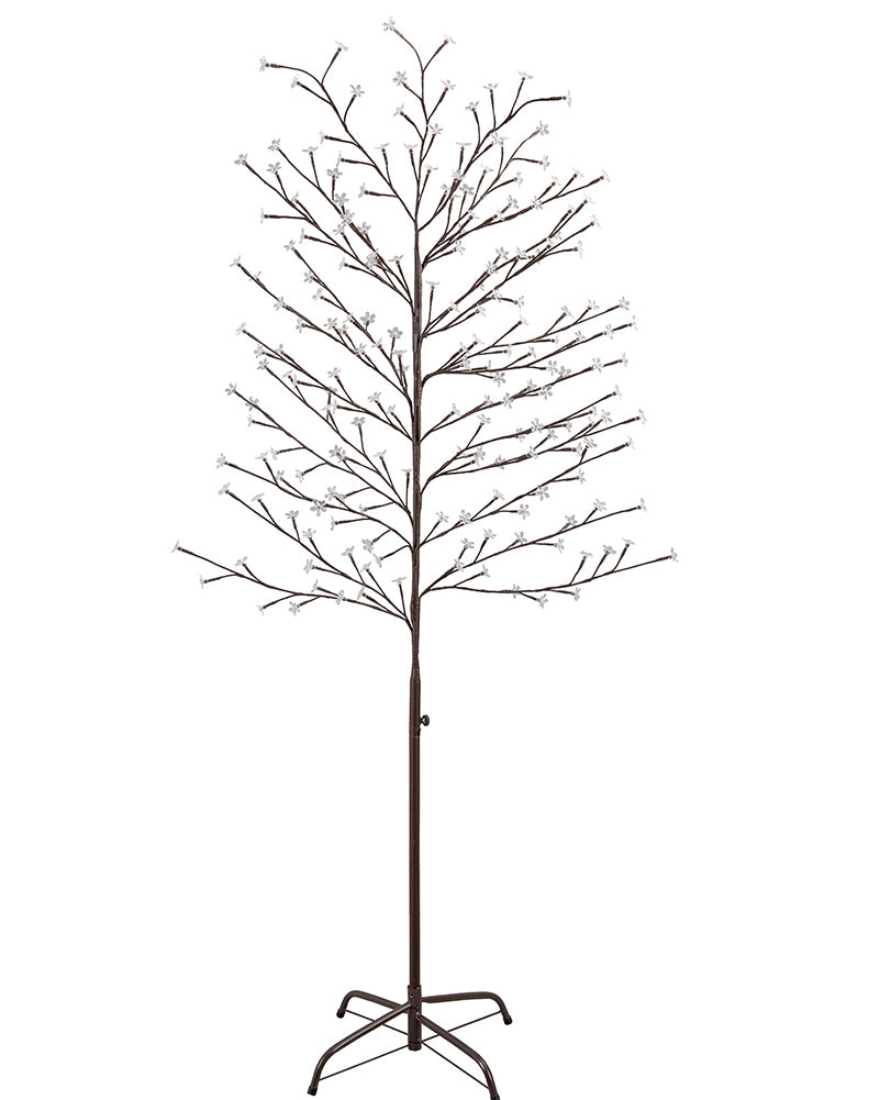 Colour Change Solar Christmas LED Blossom Tree 180cm